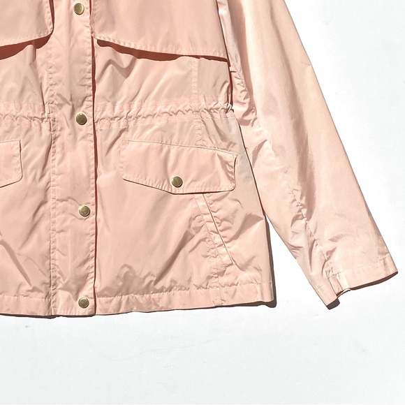 COLE HAAN Women's Short Packable Rain Jacket Pink Size XL - Picture 7 of 10